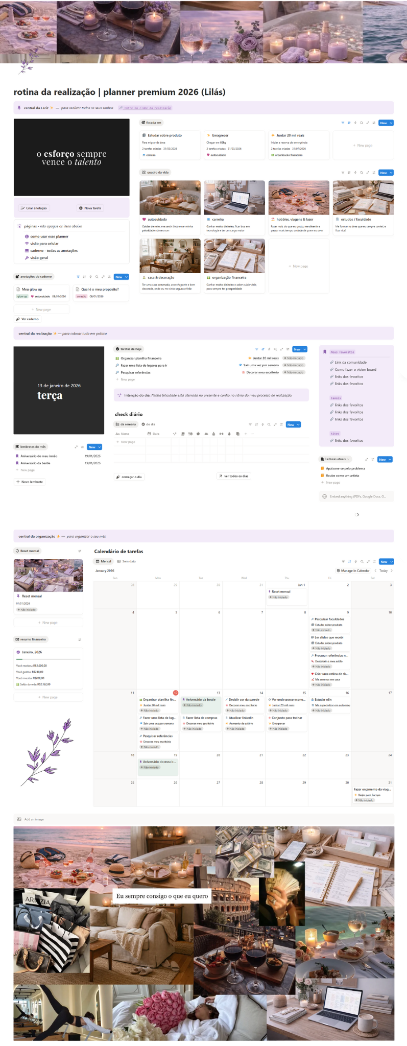 Planner Lilas